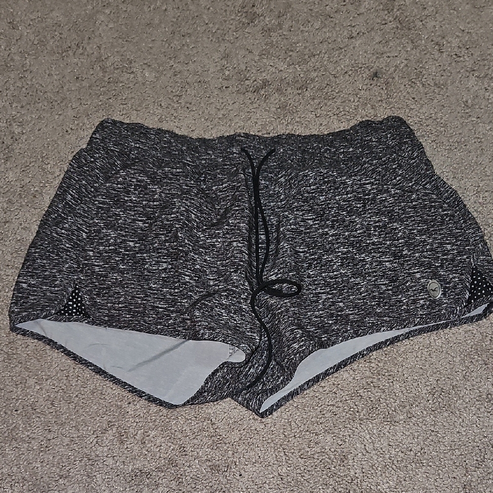 Hollister Black and Gray Athletic Shorts Lightweight Design